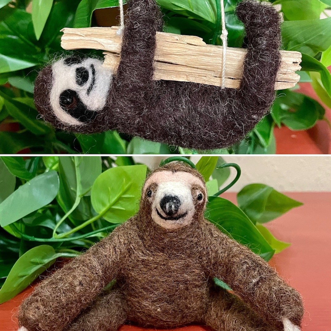 Sloth Needle Needle Felted Sloths - Etsy