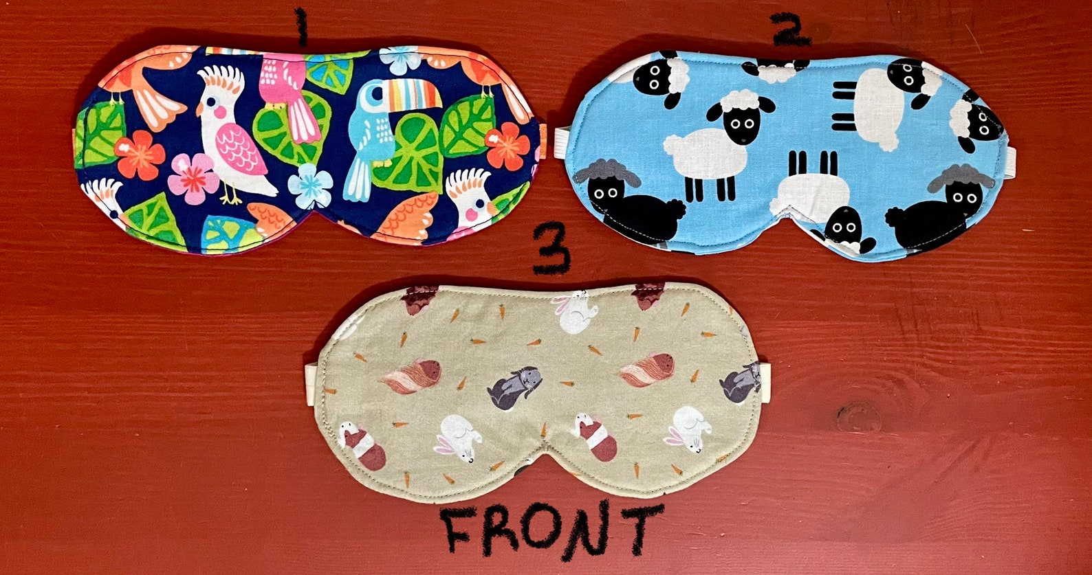 Sleep Eye Masks 100 Cotton in a Variety of Animal Prints Etsy