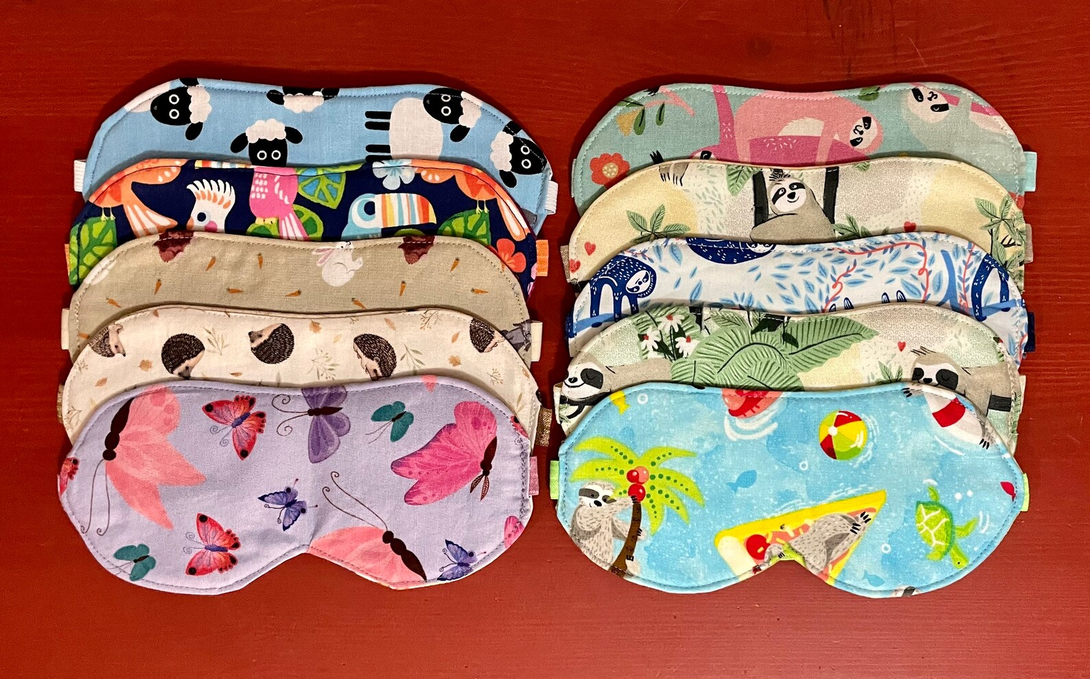 Sleep Eye Masks 100 Cotton in a Variety of Animal Prints Etsy