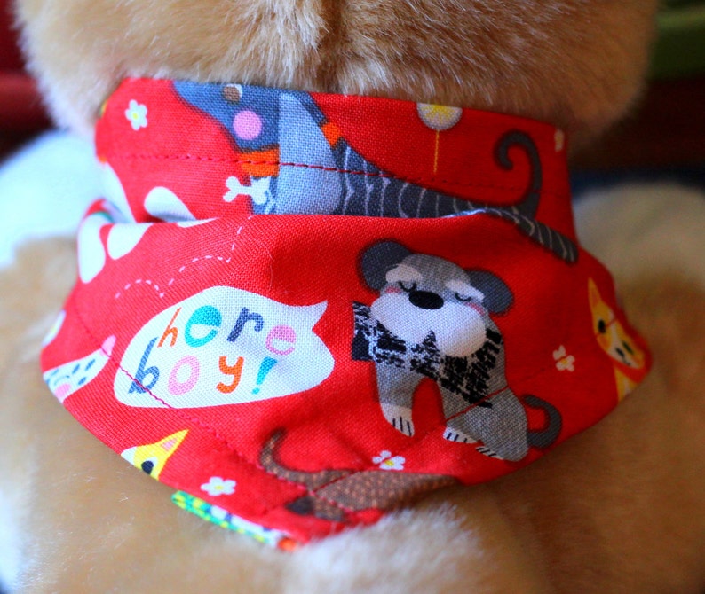 Dog Tieon Bandana Orange Dog Party Design Etsy