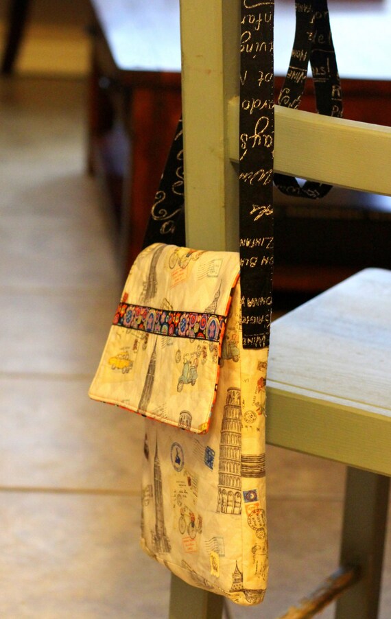 Travel Themed Small Messenger Style Bag/purse/crossbody Bag - Etsy