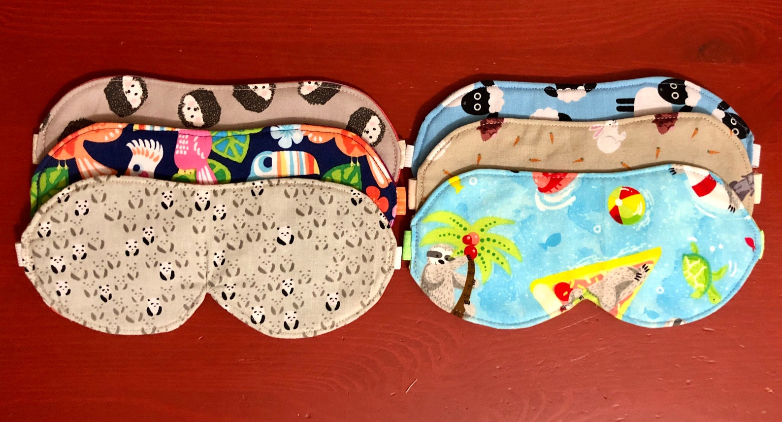 Sleep Eye Masks 100 Cotton in a Variety of Animal Prints Etsy