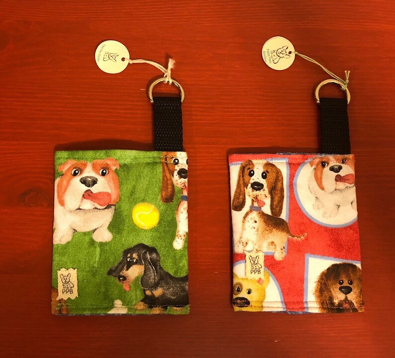 Dog Poop/waste Bag Holders 100 Cotton With Various Multiple Etsy