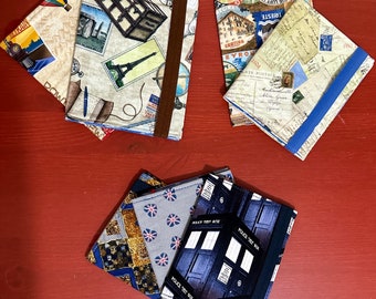 Fabric Standard Passport Cover/ Passport Holder/Passport Protector/Travel Gear/Travel Organizer in a variety of prints.