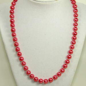 Pearls. Pearl necklace. Rose pearl necklace. Classic, elegant pearls.  Rose pink jewelry.