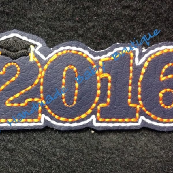 2016 Graduation SNAP Key Fob In The Hoop - DIGITAL Embroidery DESIGN