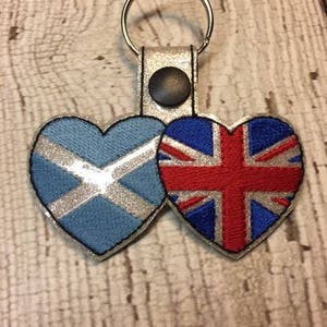 Union Jack Flag - UK - Vereinigtes Königreich - Schottland - Schottland - Schlüsselanhänger-DESIGN - Digital-Stick-Design