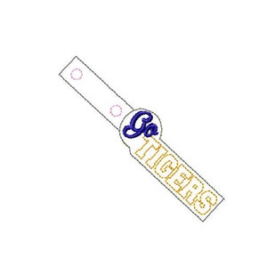 Go Tigers  - Key Fob In The Hoop - DIGITAL Embroidery DESIGN