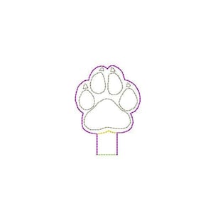 Wildcat - Tiger - Pencil Toppers -  In The Hoop - DIGITAL Embroidery Design