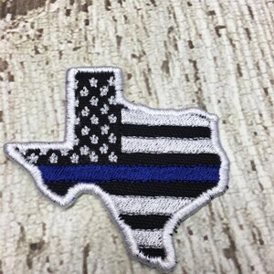 Texas Thin Blue Line US Flag Hat PATCH - Police - Law Enforcement -  DIGITAL Embroidery Design