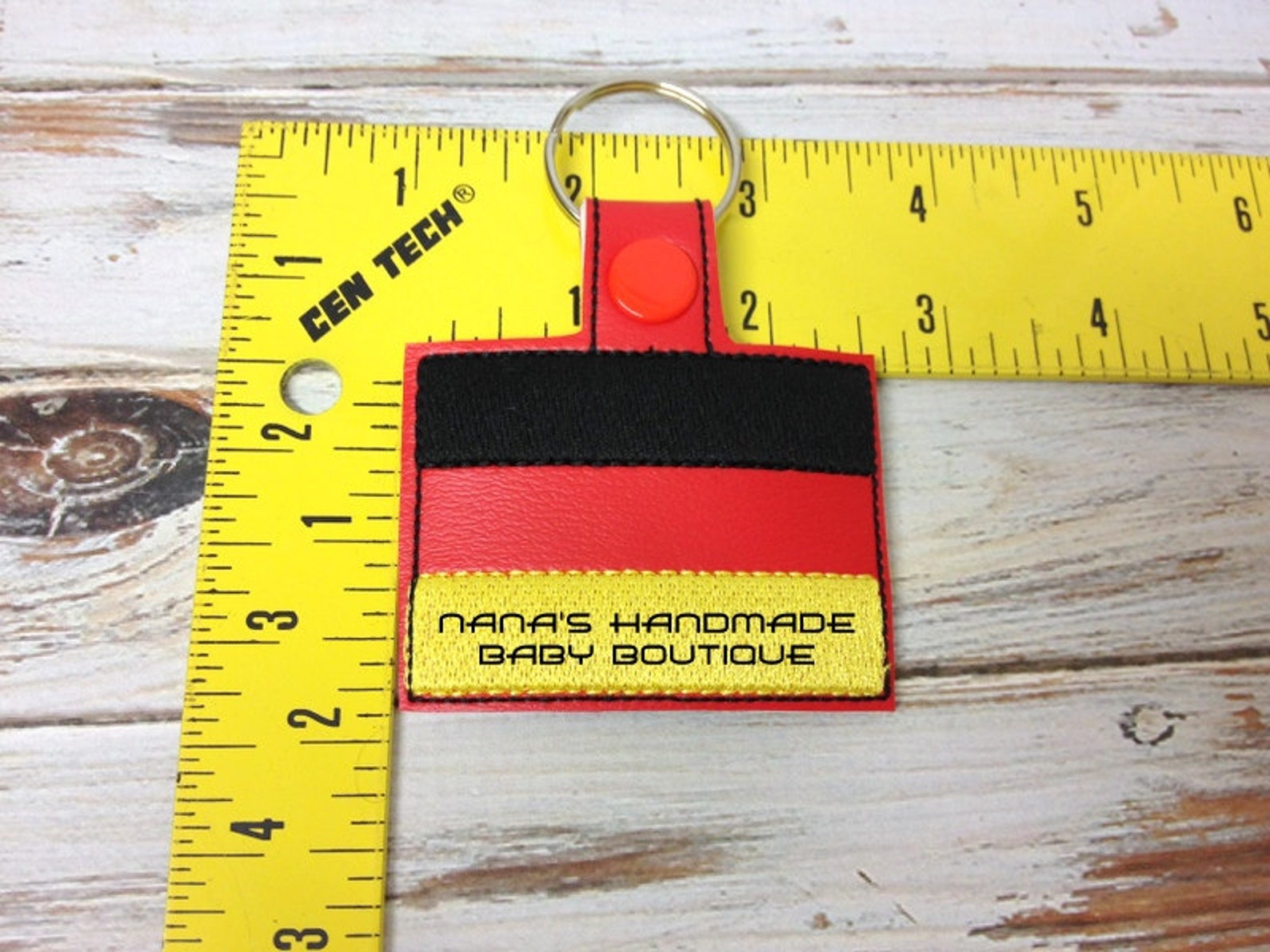 GERMAN Flag GERMANY in the Hoop Snap/rivet Key Fob - Etsy