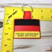 GERMAN Flag GERMANY in the Hoop Snap/rivet Key Fob - Etsy