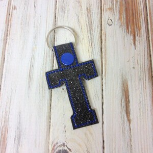2 Inch Letter &quot;T&quot; SNAP Key Fob In The Hoop - DIGITAL Embroidery DESIGN