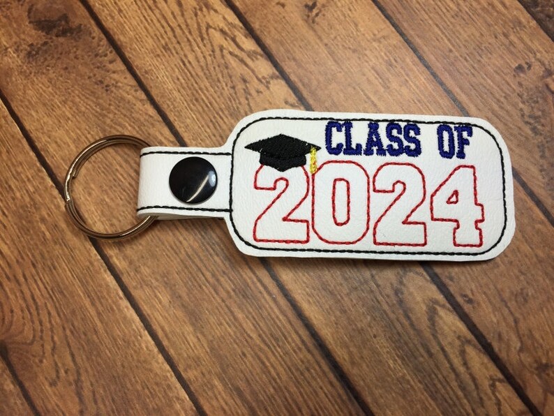 Class of 2024 Graduation SNAP Key Fob in the Hoop DIGITAL - Etsy