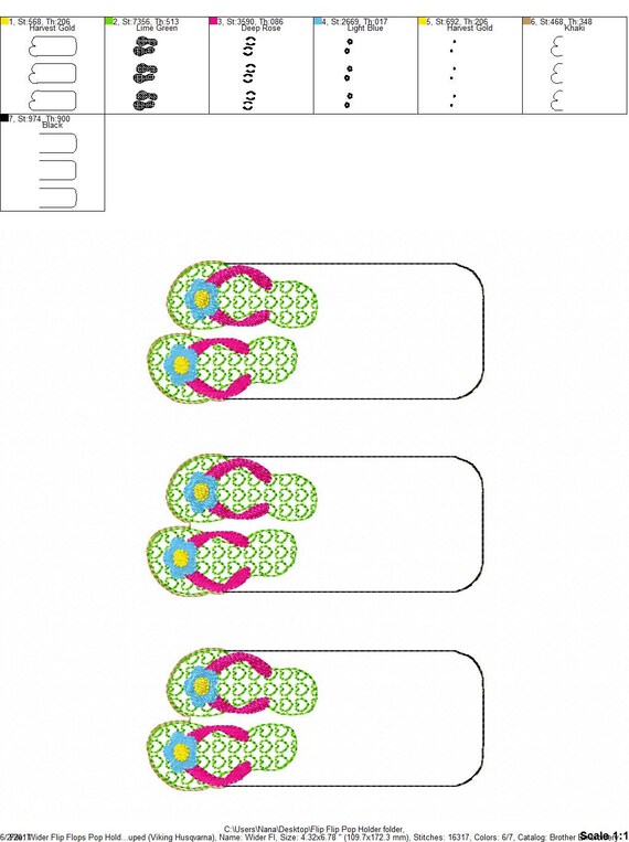 ITH Flip Flops Eis am Stiel Halter Sommer 2 Gr en enthalten