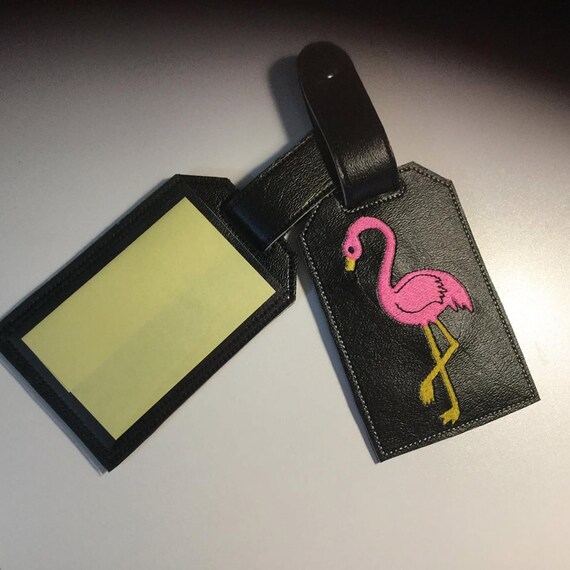 flamingo luggage strap