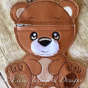 ITH Bear Bag/Pouch Boo Boo Bear 3 Sizes Completely In The Hoop DIGITAL Embroidery design image 2