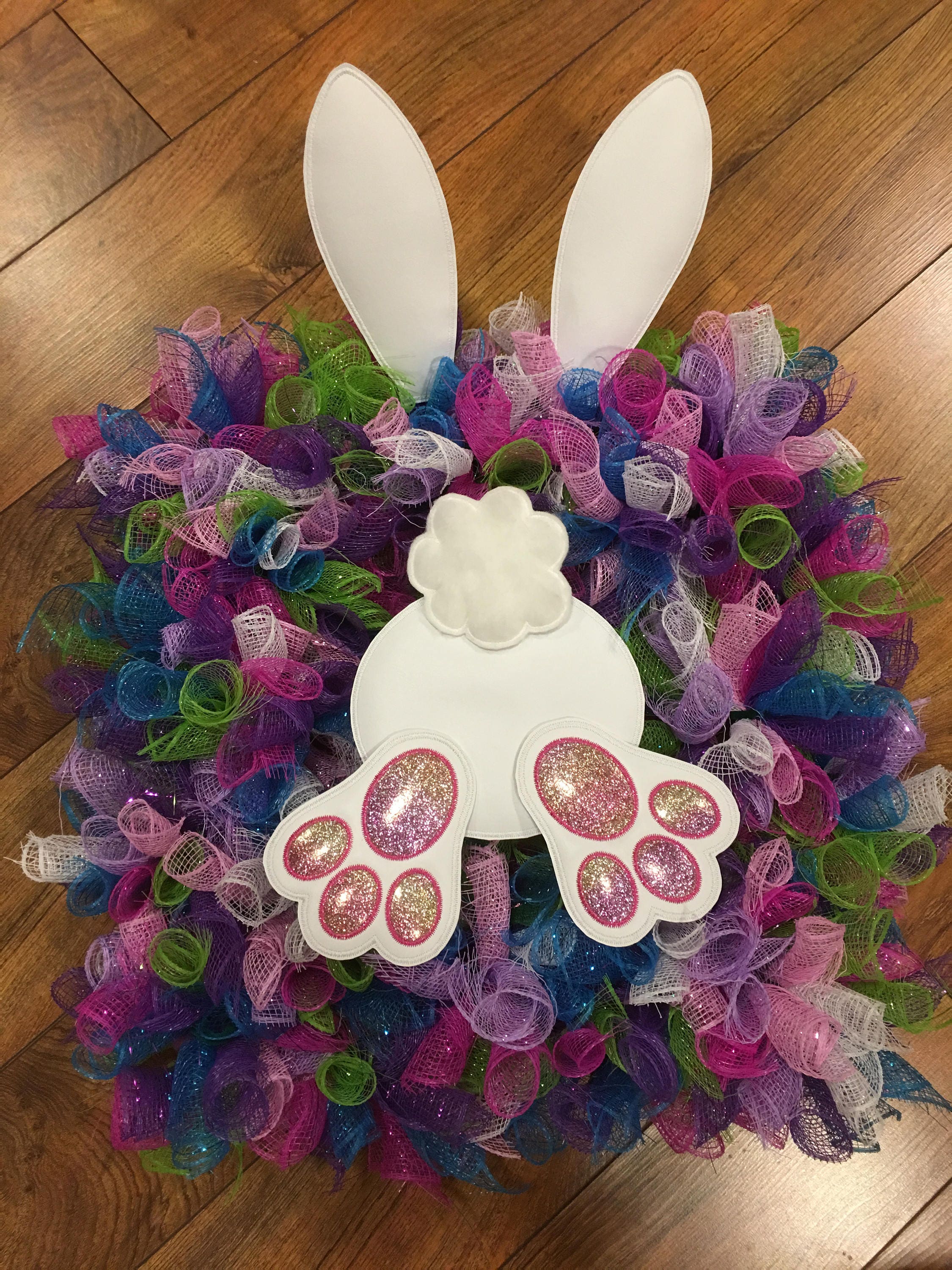 LARGE Padded Feltie Bunny Butt Easter Bunny SET 4 x 4 5 x | Etsy