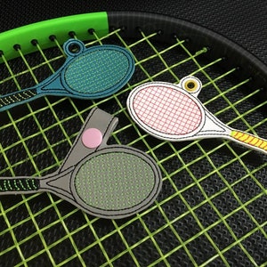 Tennis Racket - In The Hoop - 2 Style Fobs - DIGITAL Embroidery Design