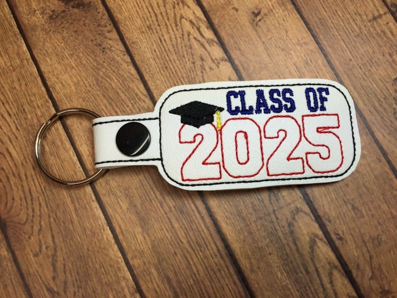 Class of 2025 Graduation SNAP Key Fob in the Hoop DIGITAL Etsy