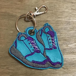 Tennis Shoes - In The Hoop - 2 Style Fobs - DIGITAL Embroidery Design