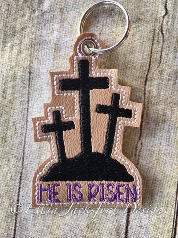 He is Risen | Acrylic Cross Keychain He is Risen | Acrylic Cross Keychain