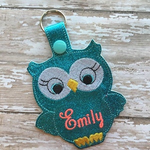 3.5" Owl - Bag Tag - nur 5 x 7 - digitale Stickmuster