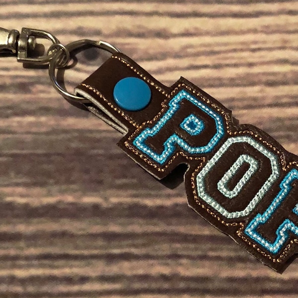 POP -  In The Hoop - Snap/Rivet Key Fob - DIGITAL Embroidery Design