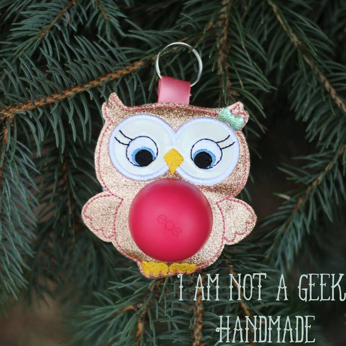ITH Owl Sphere/Egg Lip Balm Holder Lip Gloss 4 x 4 Etsy