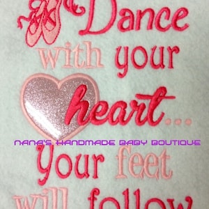 DANCE with your heart - Embroidery Design -   DIGITAL Embroidery DESIGN
