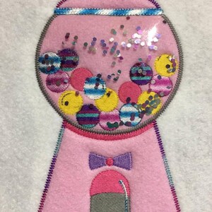 Bubble Gum Machine - Bubblegum - Candy -  4 x 4 and 5 x 7 Included -  DIGITAL Embroidery DESIGN