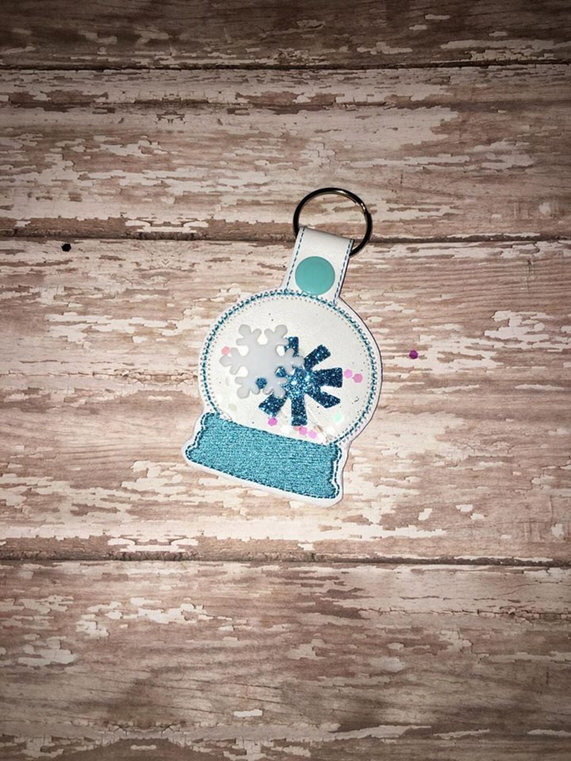 Personalize Your Snow Globe key Fob in the Hoop DIGITAL Etsy