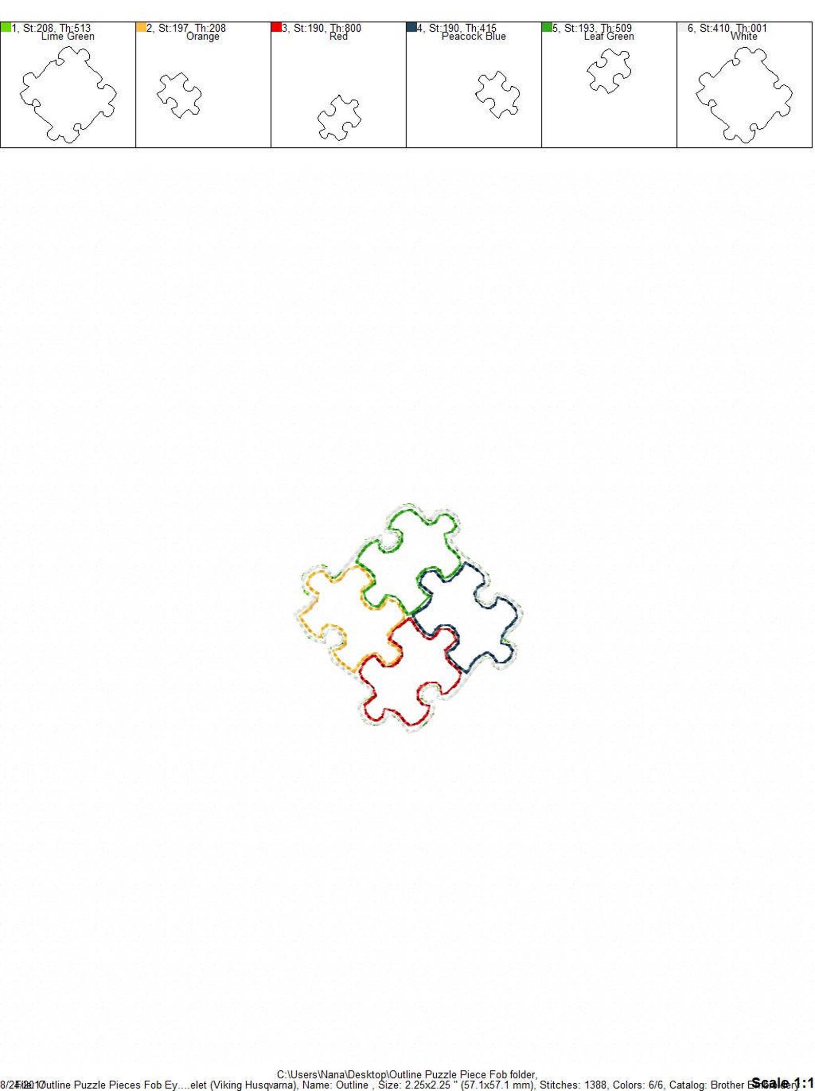 Autism Autism Awareness Puzzle Puzzle Pieces 2 Styles | Etsy