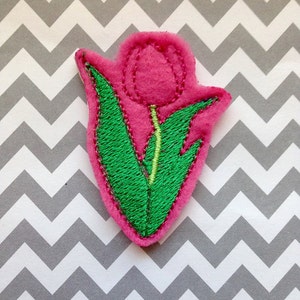 2" Tulip - Flower - Spring Felties - In The Hoop - DIGITAL Embroidery Design