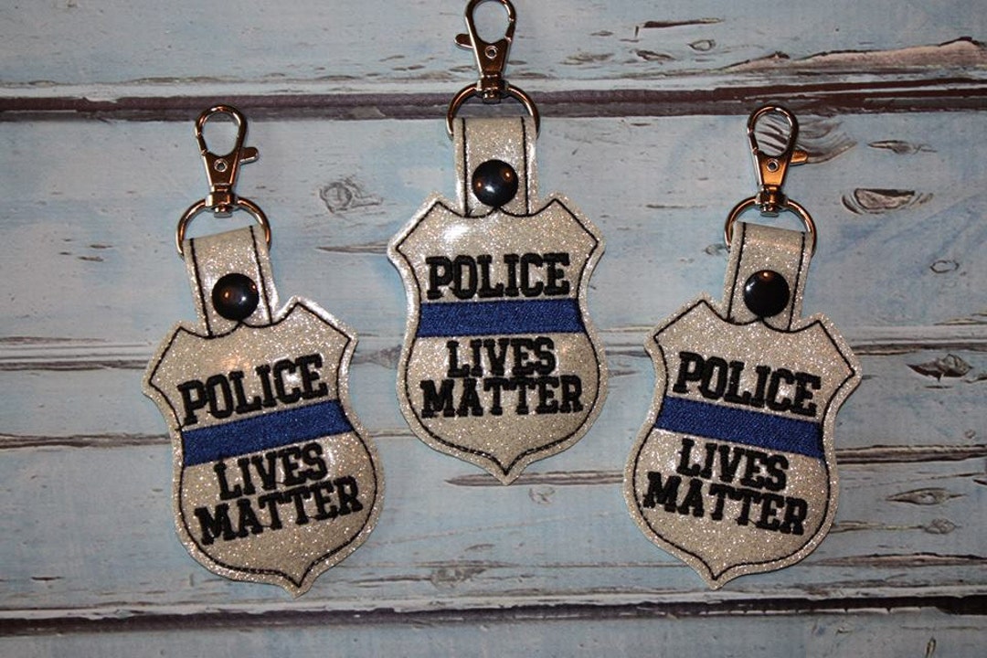 Police Lives Matter POLICE Cop Law Enforcement in the Hoop Snap/rivet ...