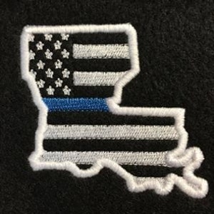 Louisiana Thin Blue Line US Flag Hat PATCH - Police - Law Enforcement -  DIGITAL Embroidery Design