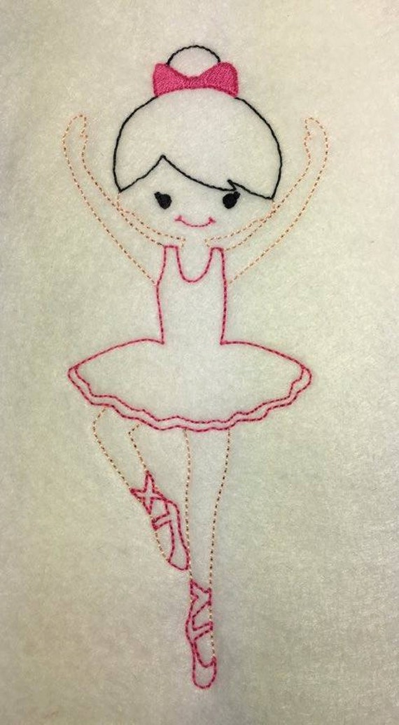 Ballerina Ballet Dance Sketch Redwork Style 3 Sizes - Etsy Finland Ballerina Ballet Dance Sketch Redwork Style 3 Sizes - Etsy Finland