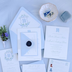 Letterpress Wedding Invitation