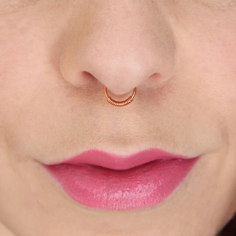 Faux Piercing Septum Sans Perçage - Lot De 3, Acier 304L, 8mm Diamètre, Clip-on, Pour Un Look Piercing Sans Engagement