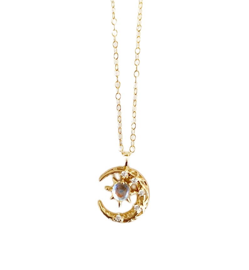 Gold Moon Necklace