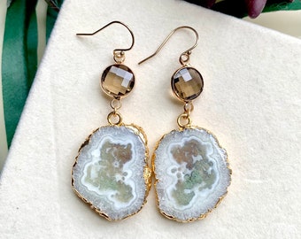 Kenaya - Solar Quartz Earrings