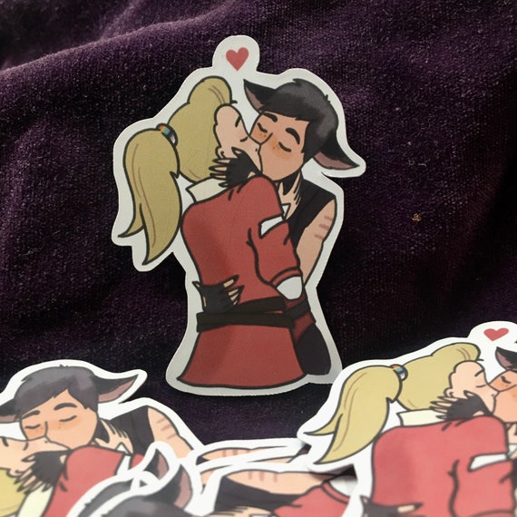 Catradora Catra & Adora Kiss Shera Sticker Etsy