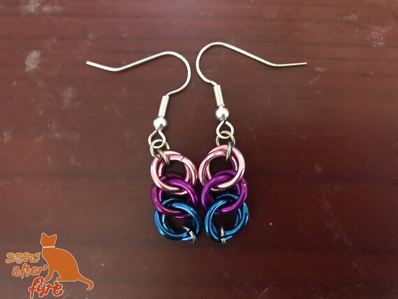 Bisexual Pride Chainmaille