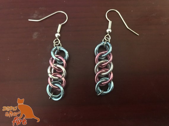 Trans Pride Chainmaille