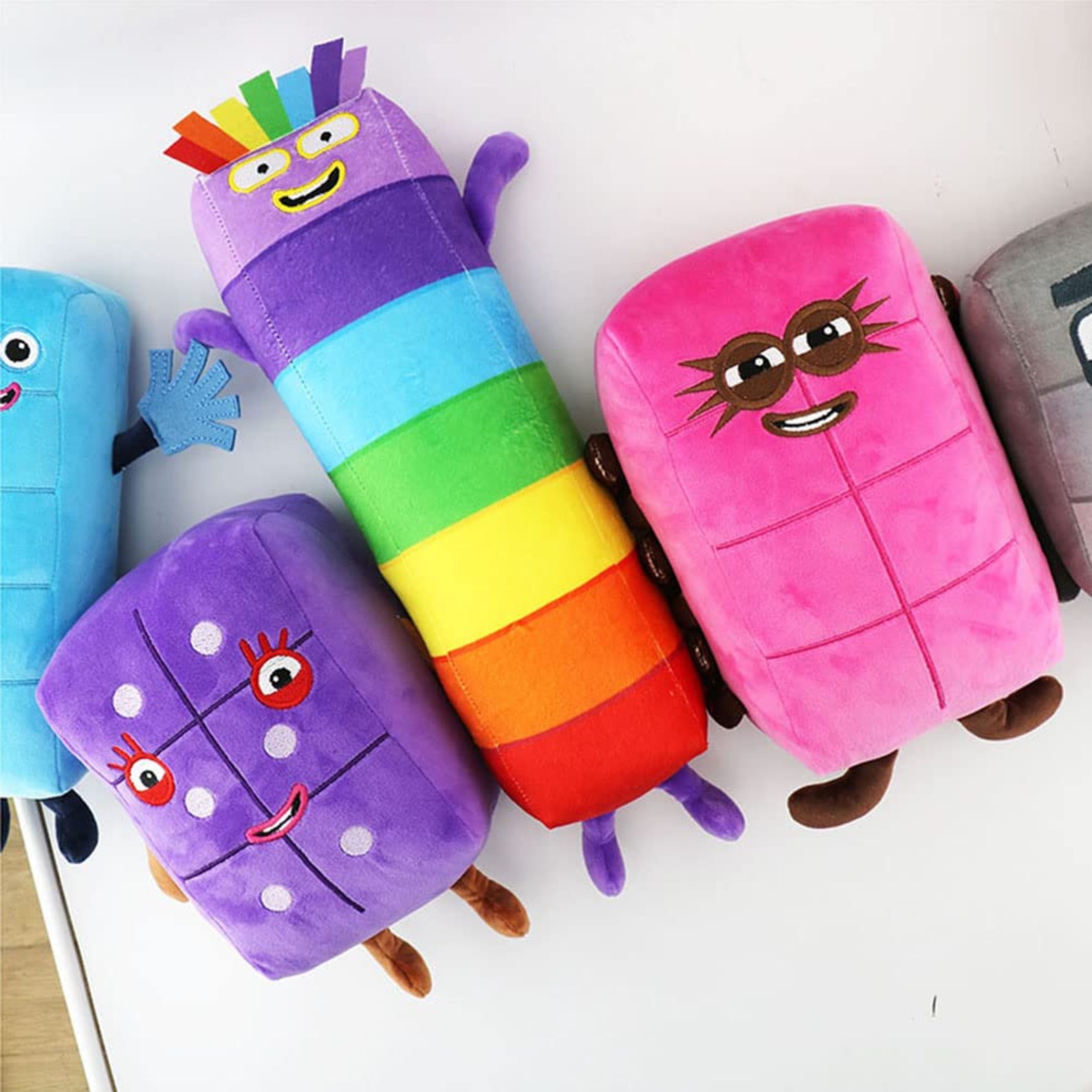 Number Blocks Stuffed Toys SET of 110 Plush Toys Cartoon Etsy