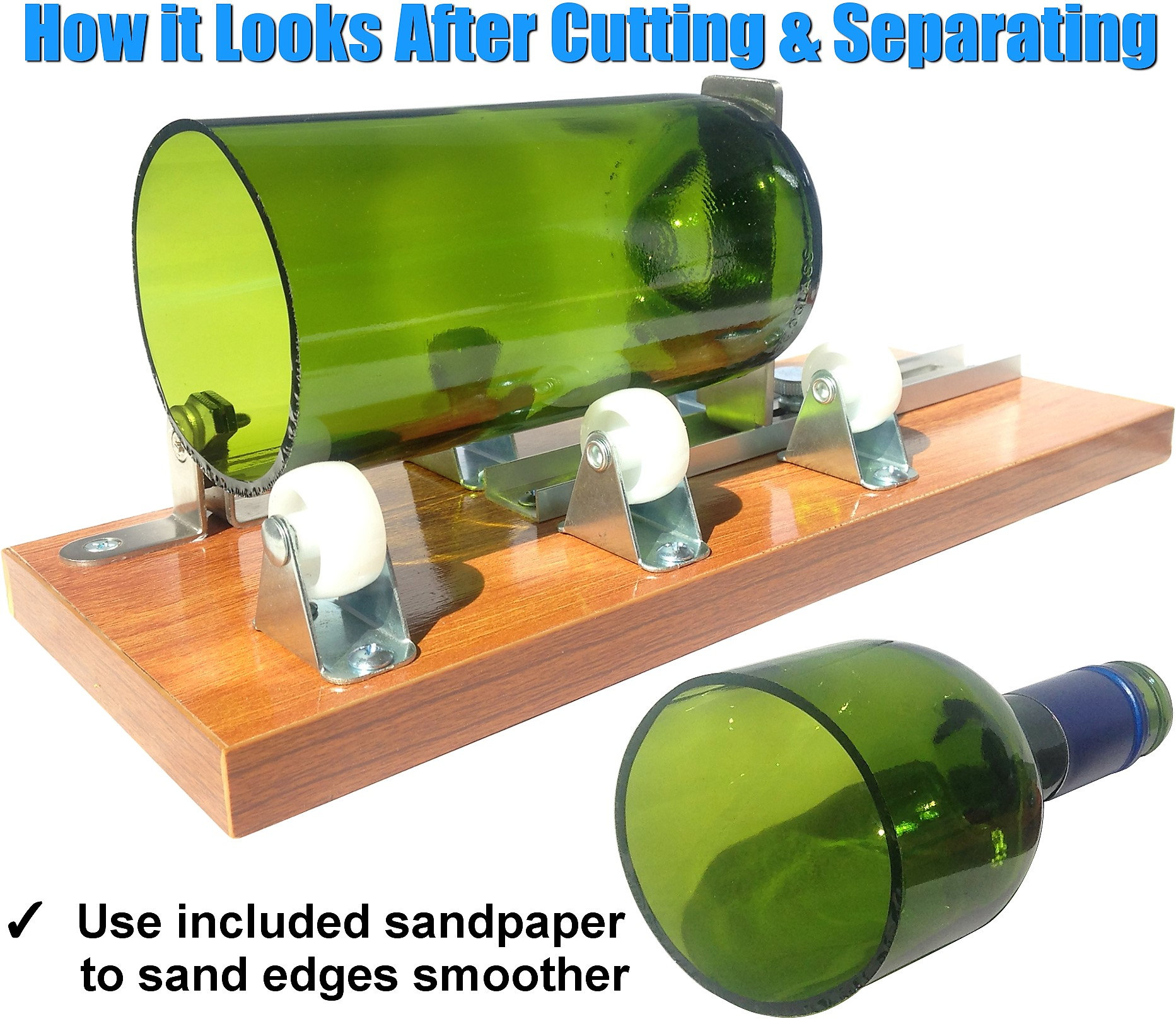 Glass Bottle Cutter, Upcycle Ez-cut, Wine & Beer Bottle Cutting