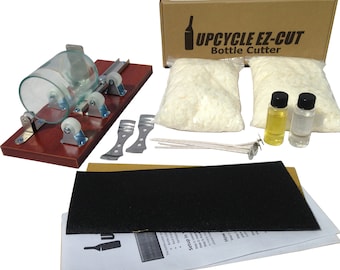 Candle Making Kit and Bottle Cutter– Make Candles Out of Wine Bottles – with 2 LB Soy Wax, Scents, Wicks + Holders –Candle Making Supplies