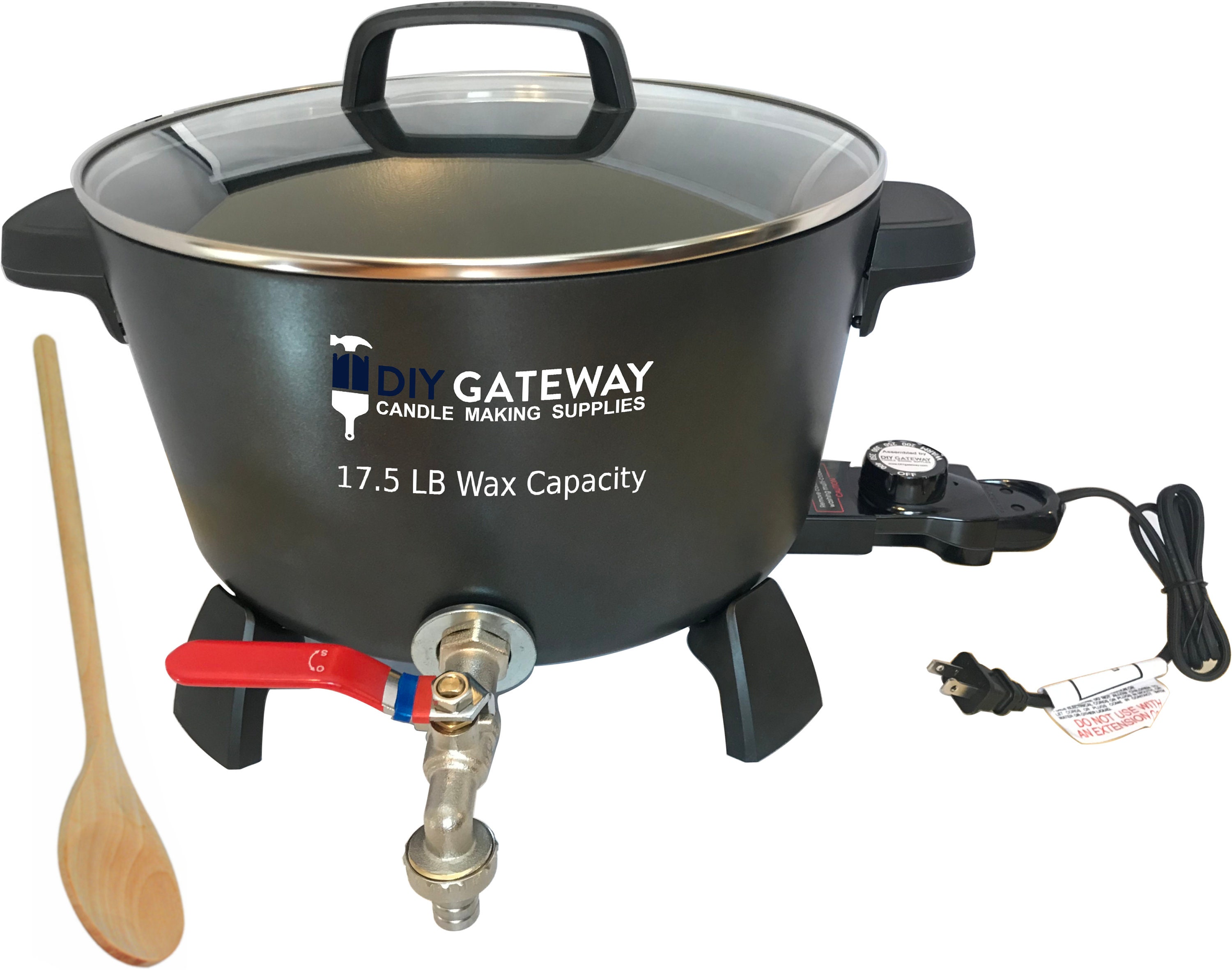 BBAXI Candle Making Pouring Pot with Electric Hot Plate for Melting Wax,  Candle Wax Melting Pot with Heat-Resistant Handle and Long Stain Spoon