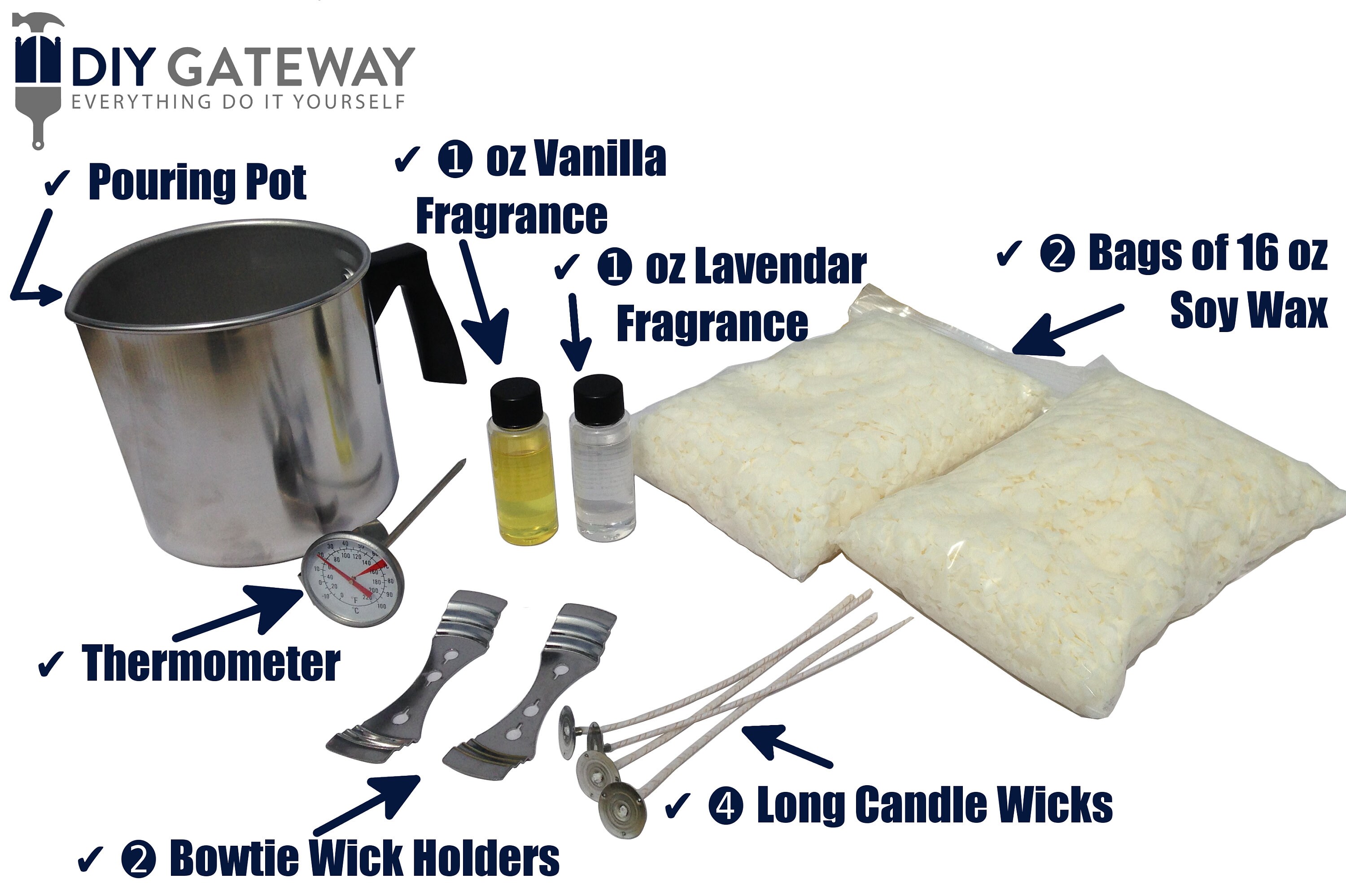 Soy Candle Making Kit & Supplies Complete DIY Set with 2 LB Etsy