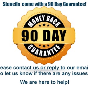 Pu&ograve; includere: Un sigillo dorato con il testo "MONEY BACK 90 DAY GUARANTEE" in nero. Il sigillo ha un bordo a festoni e un nastro.